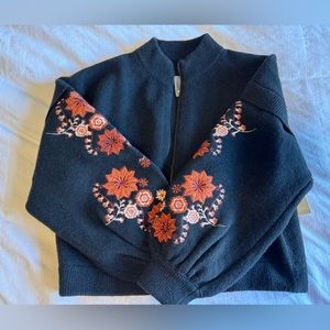 Anthropologie Isla Baltic Bomber Sweater